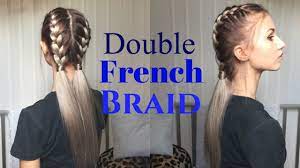 How To Awesome Easy Double French Braid Stella Double French Braids French Braid Braiding Your Own Hair
