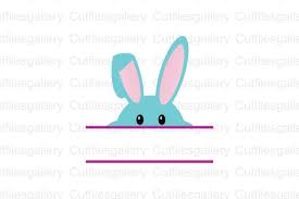 Download Easter Cute Rabbit Monogram Cut File Graphic By Cutfilesgallery Creative Fabrica PSD Mockup Templates