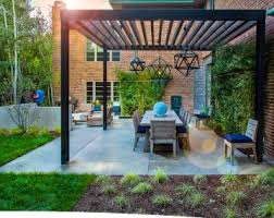 Newly Remodeled Patio Cover With A Mid Century Design Backyard Pergola Backyard Patio Pergola Patio