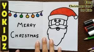 All you need is old xmas cards, glue/tape/stapler, and scissors. Easy Christmas Card For Kids Youtube