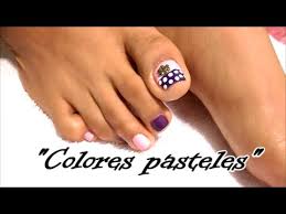 Paso diseños de uñas para pies fácil. Decoracion De Unas Paso A Paso Faciles Para Pies Colores Unas