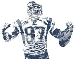 Rob Gronkowski New England Patriots Pixel Art 40 Art Print By Joe Hamilton New England Patriots Rob Gronkowski Gronkowski
