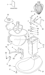 Attach bowl and wire whip. Kitchenaid 5 Qt Heavy Duty Stand Mixer 5k5sswh Ereplacementparts Com