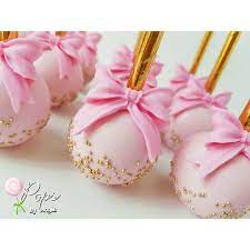 Cake Pops For A Paris Themed Baby Shower This Bow Paris Parisbabyshower Babyshower M Pink Baby Shower Cake Baby Shower Cupcakes Baby Cake Pops