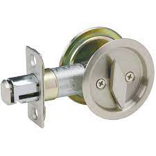 May 16, 2018 · you will most likely need to watch one of these videos at least once in your lifetime. Weiser Lock Satin Nickel Round Pocket Door Privacy Lock Home Hardware