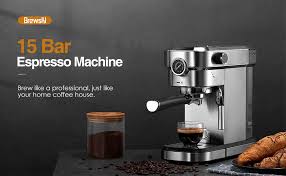 Starbucks verismo system, coffee and espresso single serve brewer, black. Amazon Com Brewsly 15 Bar Espresso Machine Acero Inoxidable Compacto Espresso Maker Con Espumador De Leche Cafetera Profesional Para Espresso Cappuccino Y Latte Kitchen Dining