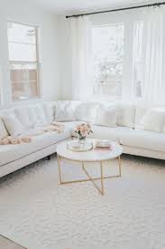 All White Living Room A Touch Of Pink Blog Modern White Living Room Gold Living Room Pink Living Room