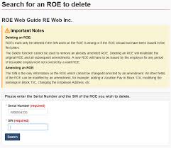 Box 7000 bathurst nb e2a 4t1. Roe Web User Guide Canada Ca