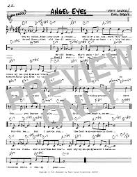 Frank Sinatra Angel Eyes Sheet Music Notes Chords Download Printable Real Book Melody Lyrics Chords C Instruments Sku 74303