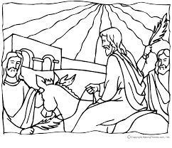 Faith over fear lesson (free). Jesus Palm Sunday Coloring Page