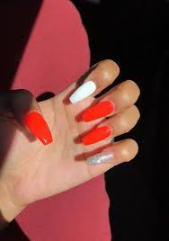 Pin By Ashai Thomas On N A I L S Red Acrylic Nails Acrylic Nails Best Acrylic Nails
