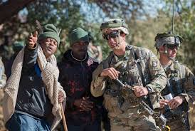 South african military allows hijab as part of uniform. Awesome Photos From Us Army Sandf Training In South Africa