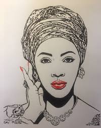 Tiwa Savage Art Male Sketch Black Love