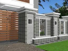 Penggunaan material batu alam disinyalir dapat memberikan kesan elegan dan mewah pada tampilan eksterior rumah. Inspirasi Pagar Rumah Minimalis Kombinasi Batu Alam