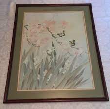 Maybe you would like to learn more about one of these? Vintage T C Chiu Art Print Framed Dogwood Daffodils Butterflies 29 X 23 Ebay