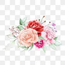 Cute Watercolor Flowers Bouquet For Cards Composition Art Clipart Flower Botanical Png And Vector With Transparent Background For Free Download Seni Undangan Pernikahan Pernikahan