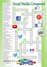 Social Media Crossword Key Social Media Worksheet Teaching English Social Media Work