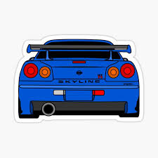 1920x1080 nissan skyline gtr r wallpapers group stopimage 1920ã—1080 r34 wallpapers (47 wallpapers). Nissan Skyline Gtr R34 Stickers Redbubble