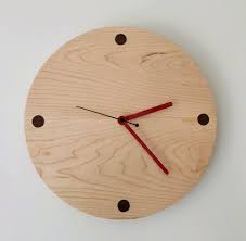 Dynamic Wooden Wall Clock Rock Maple - Etsy