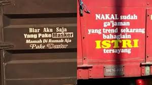 We did not find results for: 6 Tulisan Di Belakang Truk Demi Istri Ini Romantis Bikin Baper Hot Liputan6 Com