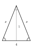 👉 learn how to find the missing side of a triangle. Find The Value Of X Xx In The Isosceles Triangle Shown Below Brainly Com