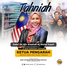 Laman facebook rasmi jabatan belia dan sukan. Reezal Merican On Twitter Tahniah Ybhg Dato Dr Hjh Wasitah Hj Mohd Yusof Di Atas Pelantikan Sebagai Ketua Pengarah Jabatan Belia Dan Sukan Negara Yang Baharu Saya Yakin Pelbagai Lagi Inisiatif Pembangunan