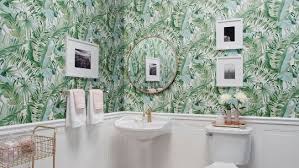 How To Update Your Bathroom With Wallpaper Sherwin Williams Bedroom Paint Colors Master Accent Wall Wallpaper Accent Wall