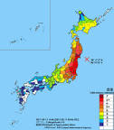Image of Map of 2011 Japan tsunami