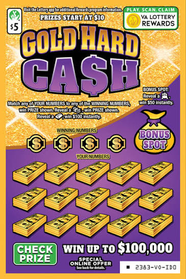 Gold Hard Cash Scratcher #2383 | Virginia Lottery