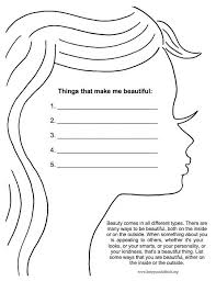 Types Of Beauty Worksheet Self Esteem Worksheets Therapy Worksheets Self Esteem Activities