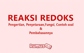 Check spelling or type a new query. Reaksi Redoks Pengertian Penyetaraan Fungsi Contoh Soal