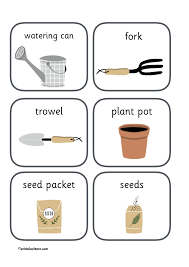 Gardening Tools Flashcards Printable Teaching Resources Print Play Learn Garden Tools Preschool Garden Printable Teaching Resources