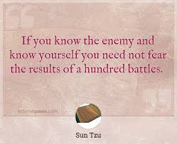 In all life one should comfort the afflicted. If You Know The Enemy And Know Yourself You Need Not Fear The Results Of A Hundred Battles
