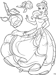 Image Detail For Belle Princess Coloring Pages For Kids Princess Coloring Pages Disney Coloring Sheets Princess Coloring Pages Cartoon Coloring Pages