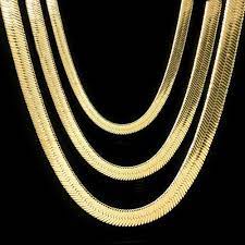 Men Lady 14k Gold Plated 4mm 14mm Flat 20 Or 24 Herringbone Necklace Chain Gold Chains For Men Chains Necklace Herringbone Necklace