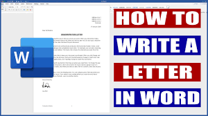 In this video, i show you how to write on a picture in microsoft word. How To Write A Letter In Word Microsoft Word Tutorial Youtube