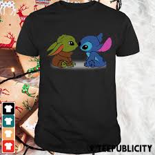 Baby Yoda And Baby Stitch Shirt Demacia Shirt
