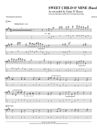 Axl rose, slash, izzy stradlin', duff mckagan & steven adler. Guns N Roses Sweet Child O Mine Bass Music Media Hard Rock