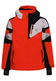 Spyder Ski Jacket Orange Kinderen Jassen Spyder Leader