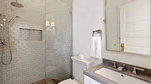 A 5' x 8' is the most common dimensions of a guest bathroom or a master bathroom in a small house. Small Bathrooms Brimming With Style And Function