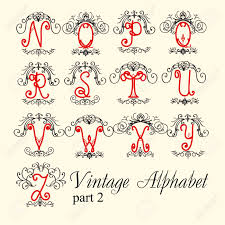82 2 2 this is a fashionable thing that you can put on your table or door to design it. Vintage Alphabet Set Letters Part 2 For Monograms And Beautiful Filigree Font Royalty Free Cliparts Vectors And Stock Illustration Image 49706663