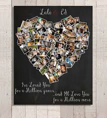 Personalized Anniversary Gift Heart Photo Collage Etsy Valentines Day Gifts For Him Personalized Anniversary Gifts Romantic Gifts
