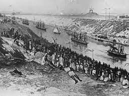 The construction work was started on april 25th, 1859. Suez Canal Egypt Home Earth Watching Esa