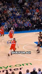 SGA’s bag is DEEP. 🎒This floater gives him 40 PTS & counting