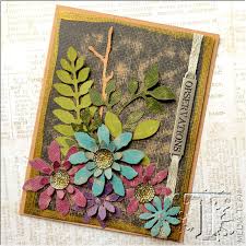 From die cutting machines to accessories, and unique dies to help you bring all of your creative visions to life, sizzix's card making section is an oasis for all card makers. Observations Floral Card Tim Holtz