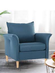 Awesome b&b italia dark gray furniture: Smudesk Modern Fabric Single Sofa Comfy Upholstered Arm Chair Living Smugdesk