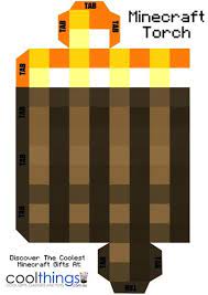 Minecraft Torch With Flickering Light Minecraft Birthday Minecraft Birthday Party Minecraft Crafts