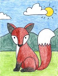 Draw a simple shape lightly as shown below. How To Draw A Wolf Art Projects For Kids