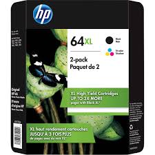 With fax capability, a dedicated photo paper tray, a duplexer and an automatic document feeder (adf). Hp 64xl Ink Cartridge High Yield Black Tri Color 2 Pk