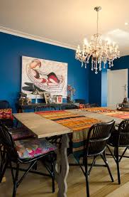 They work with lighting to coax your space to glow. Dulux Silk Jewel Blue Dining Room Walls Interiors By Color